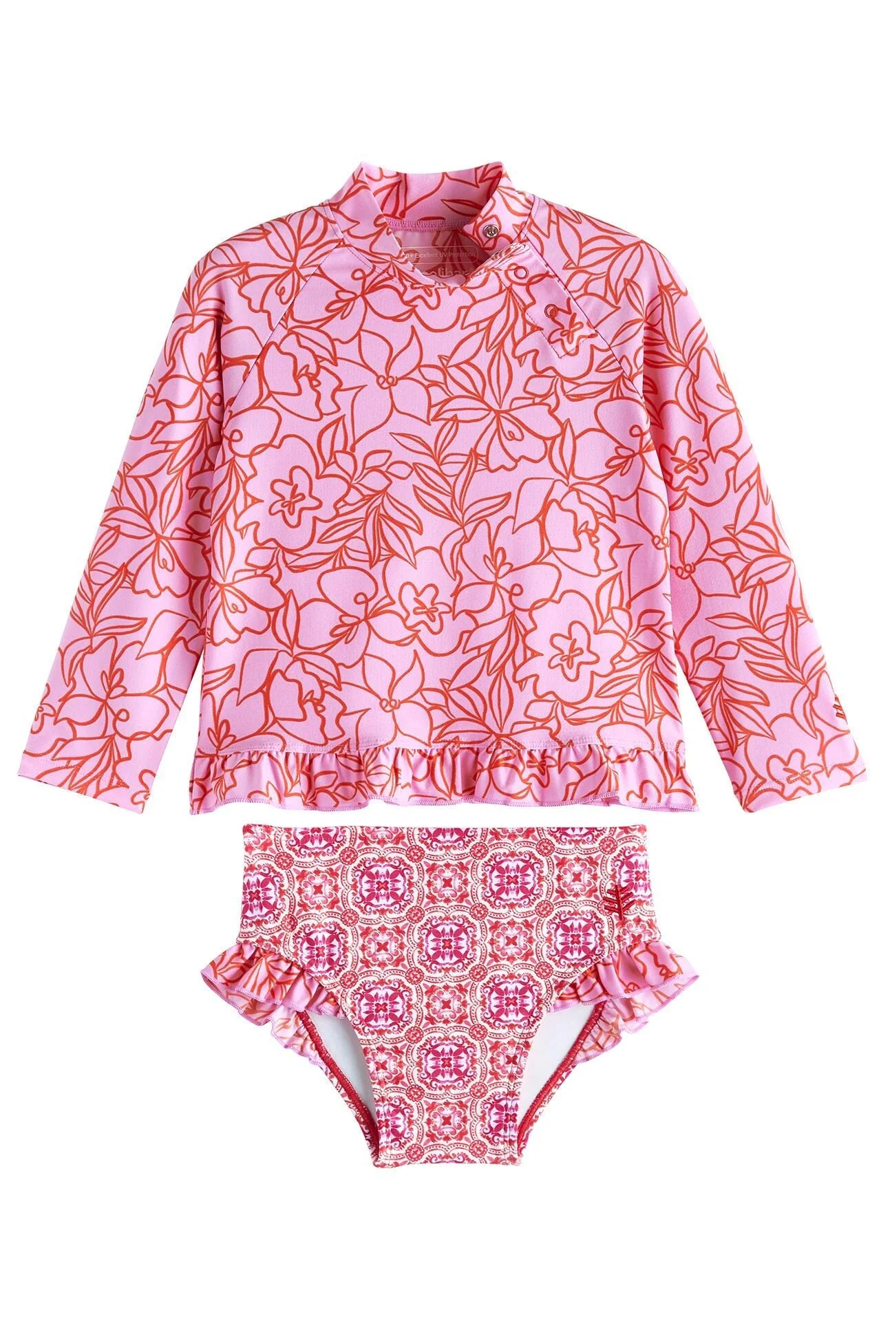 Baby Guppy Ruffle Rash Guard Set | Clearance Parent - Image 4