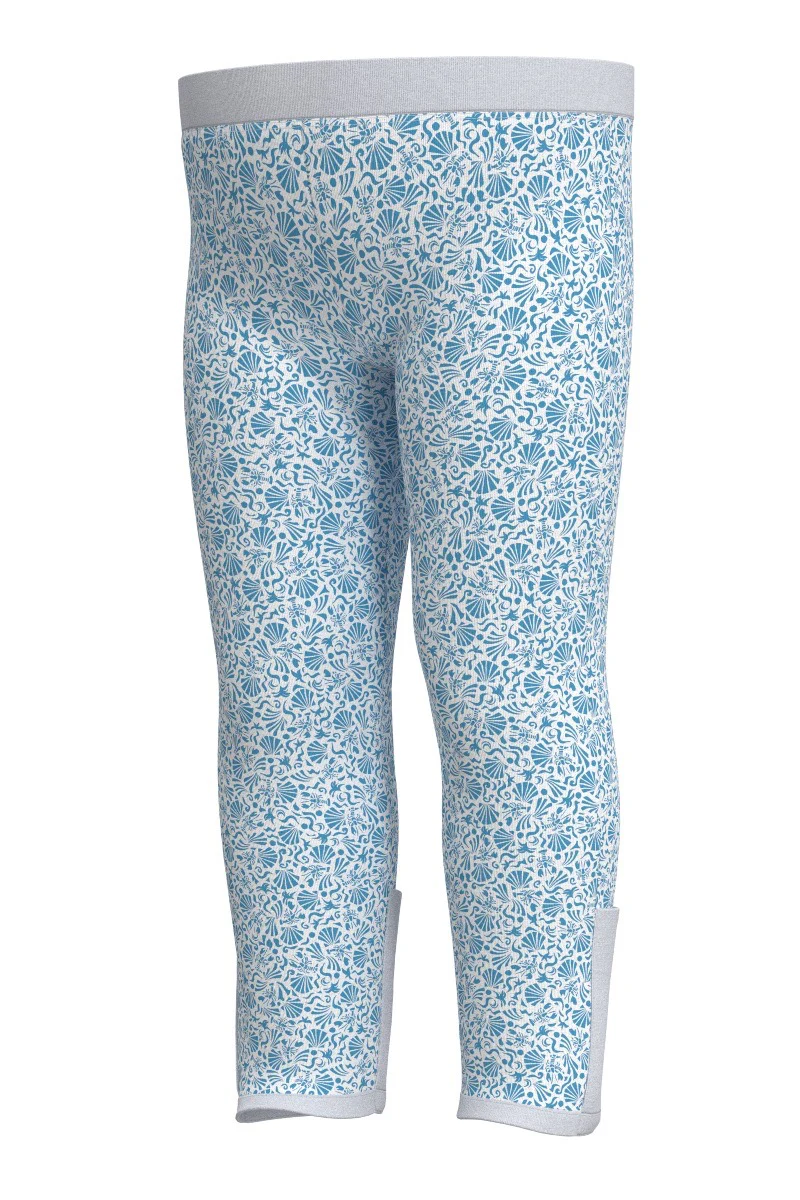 Baby LumaLeo Leggings | Malibu Blue Shell We - Image 3