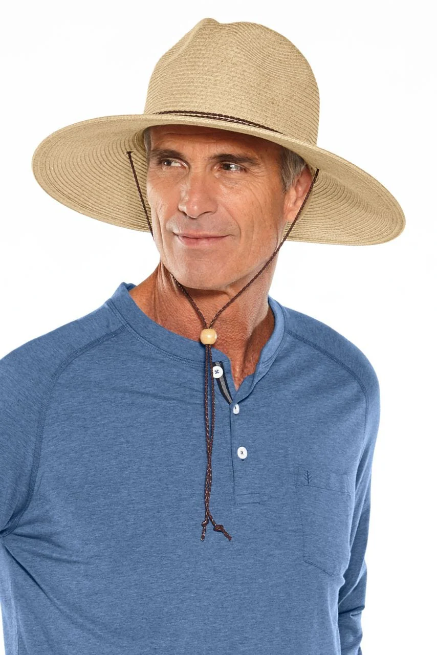 Comber Wide Brim Braided Sun Hat | Natural - Image 3