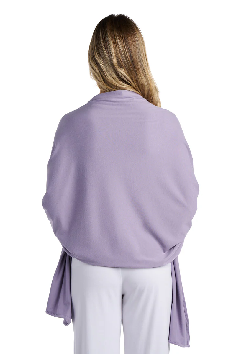 Women's Sanibel Everyday Beach Shawl | Lavender Gray - Image 6
