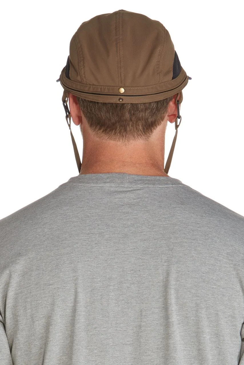 Unisex Caleb Convertible Fishing Cap | Khaki/Navy - Image 4