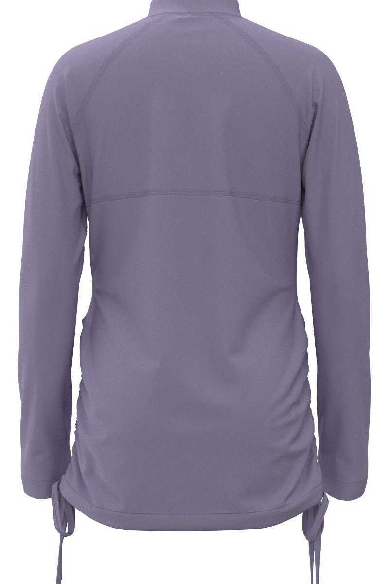 Girl's Lawai Ruche Long Sleeve Swim Shirt | Lavendula - Image 3
