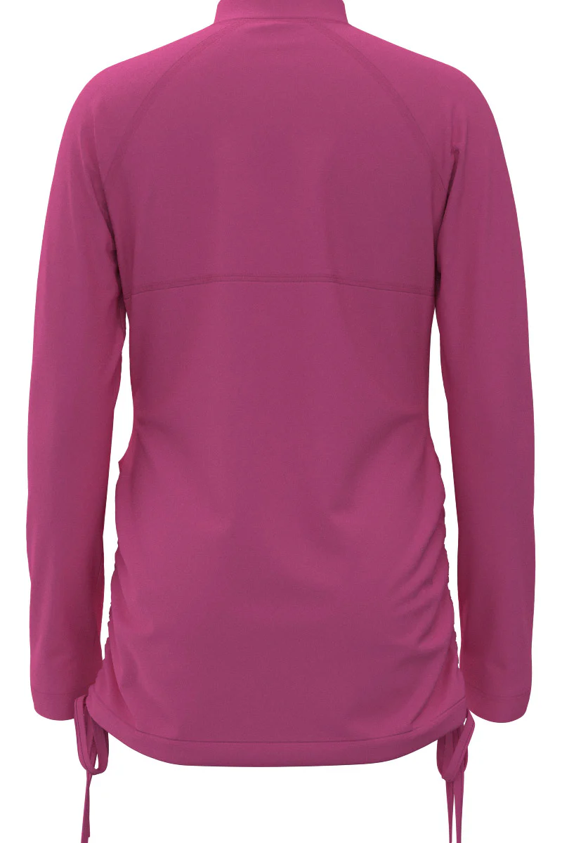 Girl's Lawai Ruche Long Sleeve Swim Shirt | Tulip Pink - Image 5