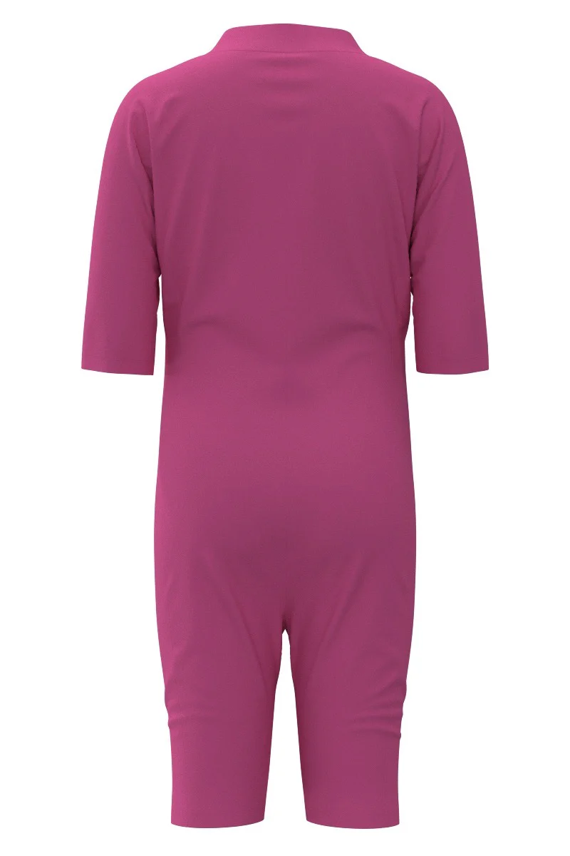 Kid's Barracuda Neck-to-Knee Swimsuit | Tulip Pink - Image 3