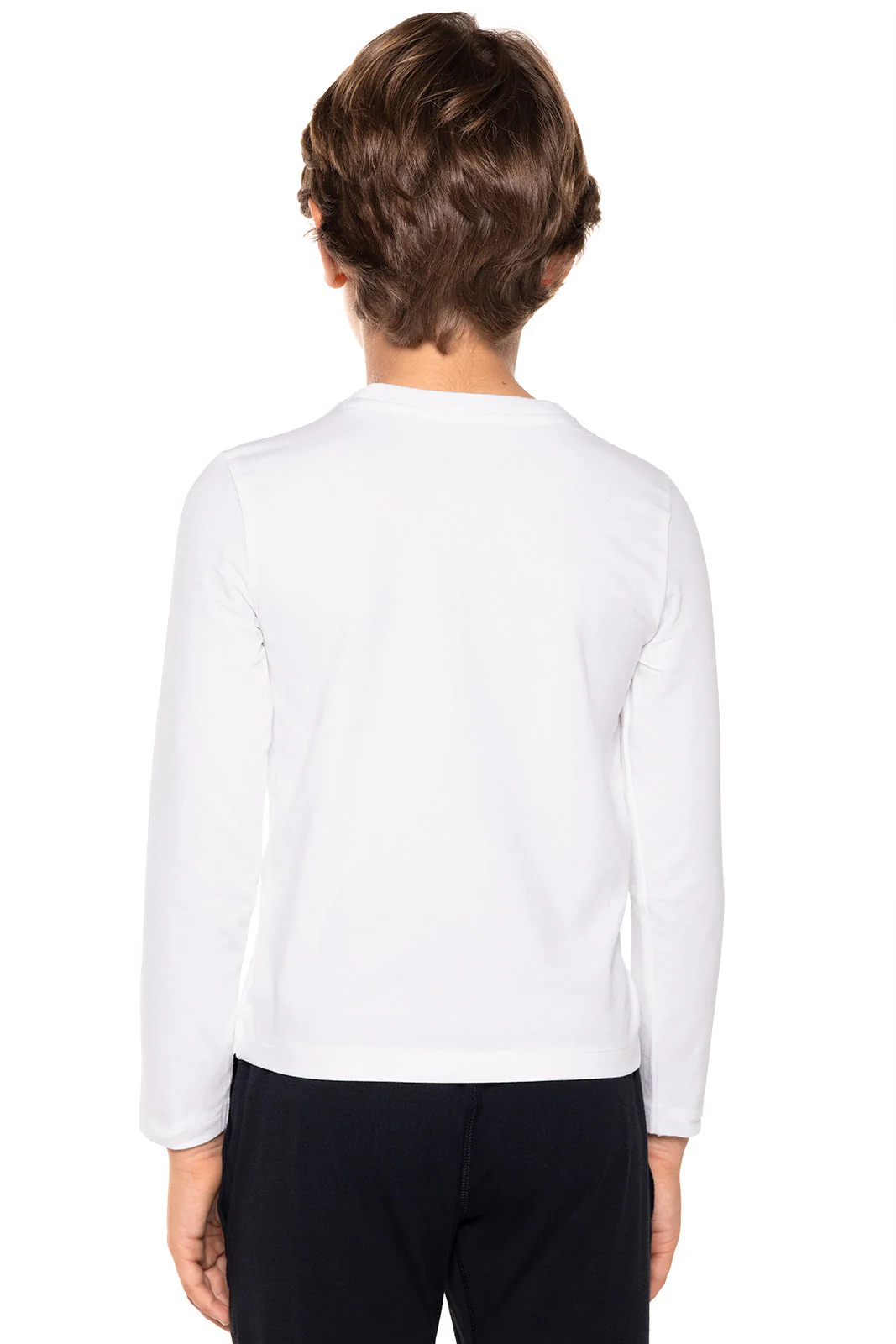 Kid's Coco Plum Everyday Long Sleeve T-Shirt | White - Image 3