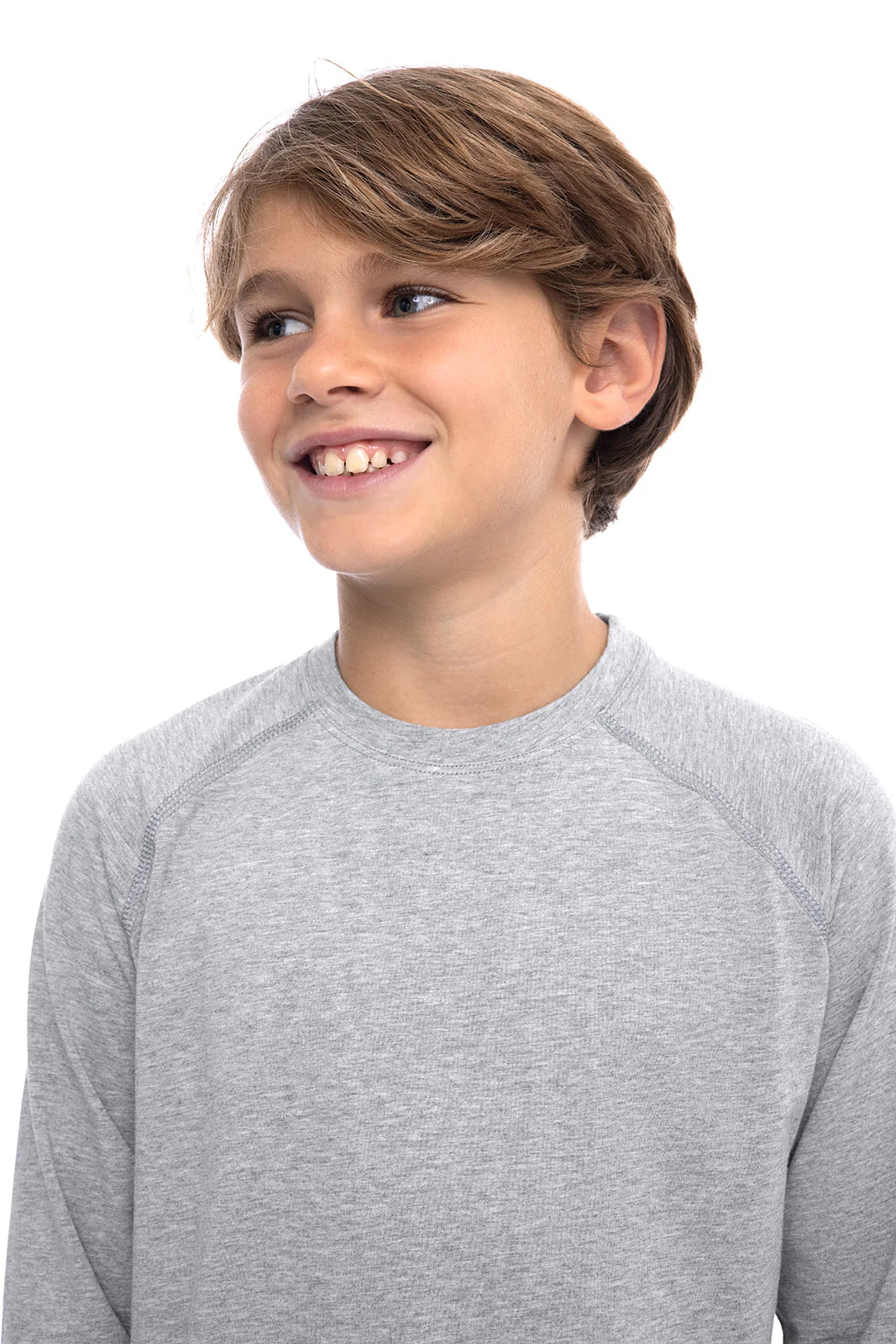 Kid's LumaLeo Long Sleeve T-Shirt | Grey Heather - Image 5