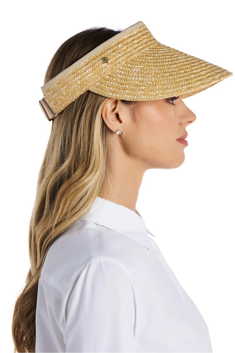 Carmen Wheat Straw Visor | Natural - Image 4