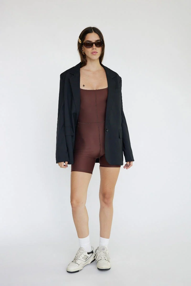 Sleeveless Onesie | Espresso - Image 3
