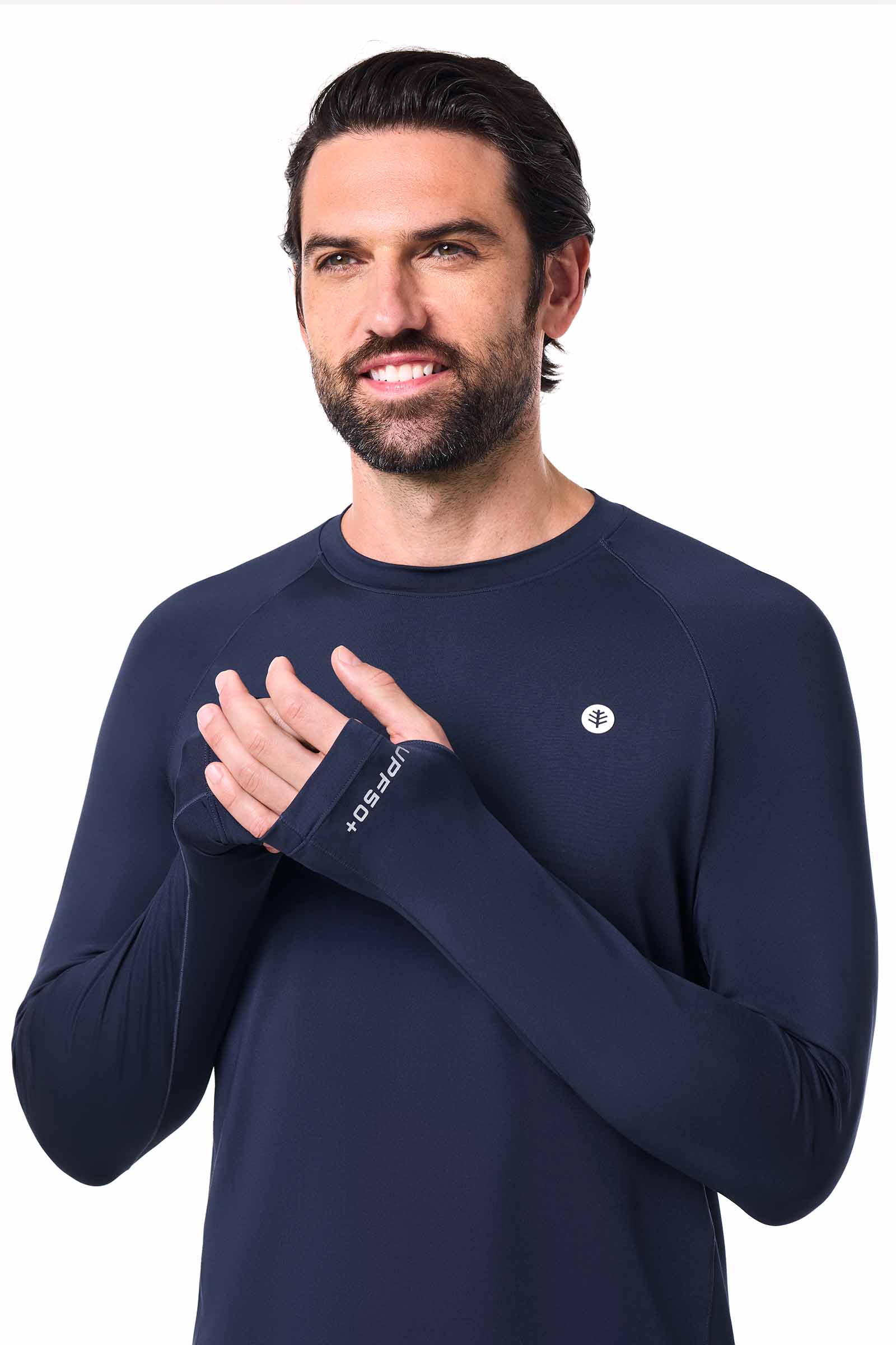 Men's Agility Long Sleeve Performance T-shirt | Navy - Image 6