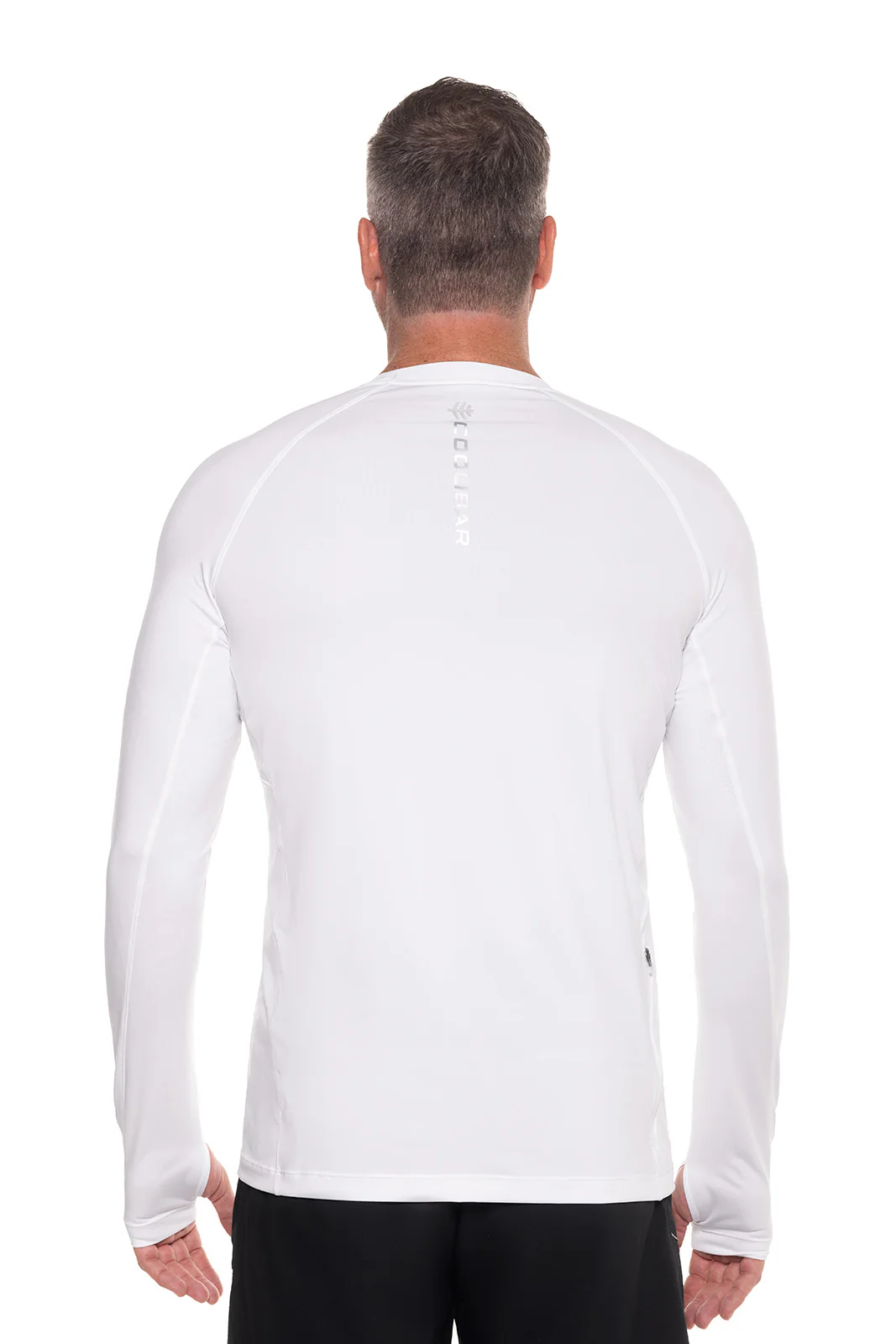 Men's Agility Long Sleeve Performance T-shirt | White - Image 3