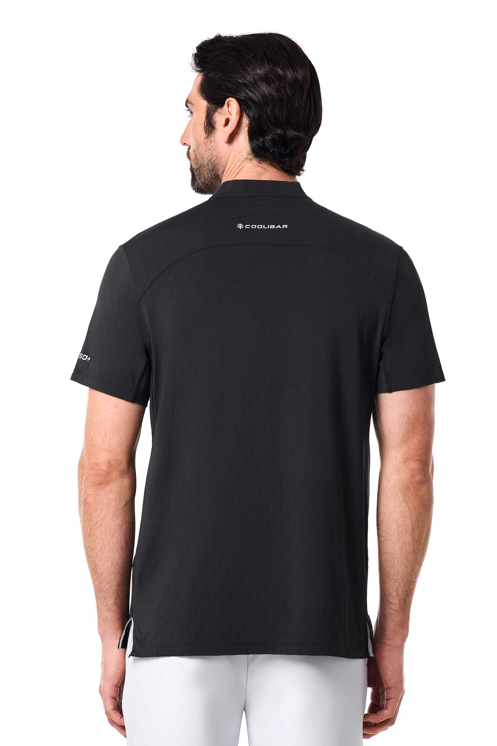 Men's Albatross Short Sleeve Polo | Black Diamond Jacquard - Image 4