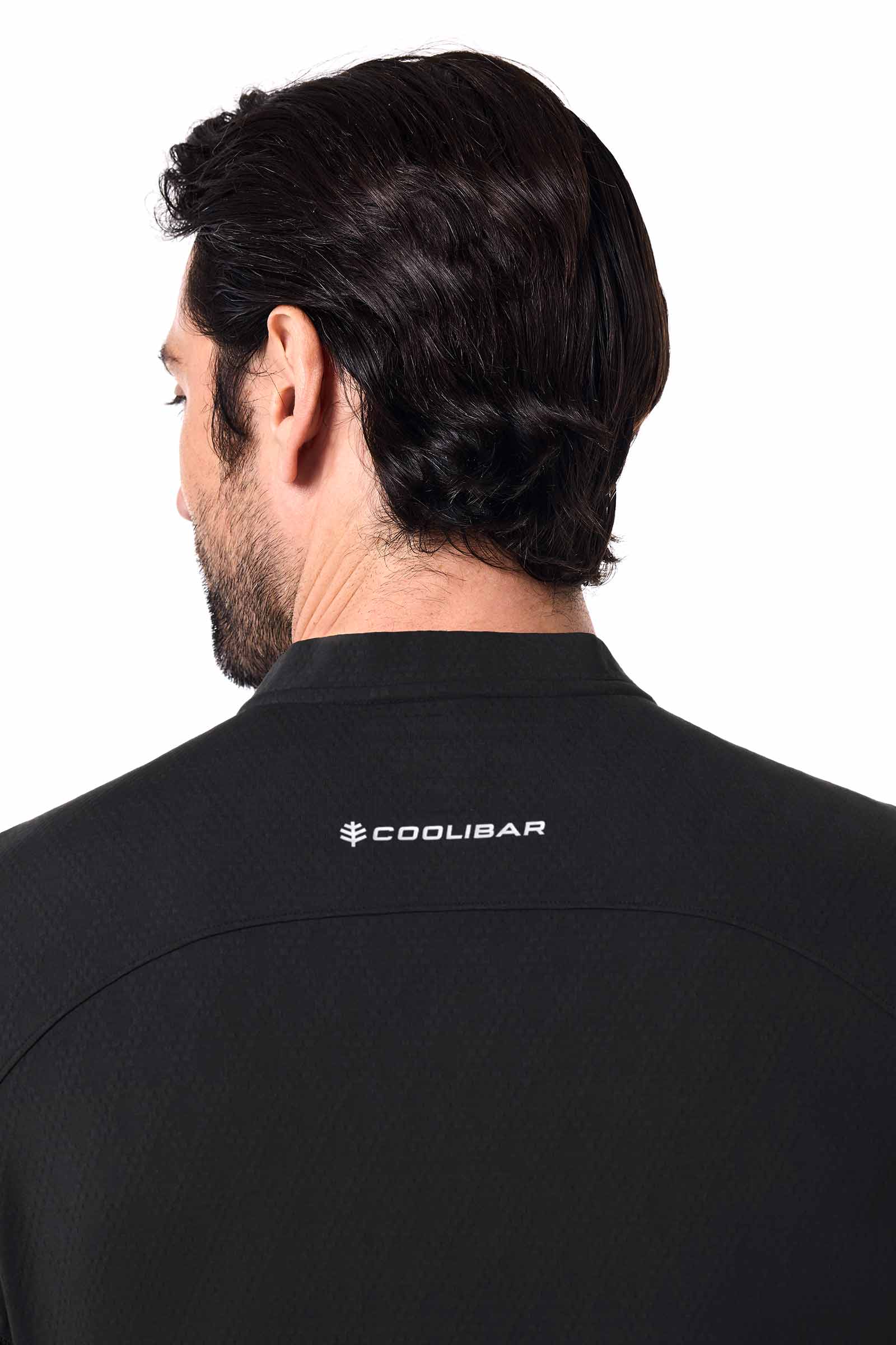 Men's Albatross Short Sleeve Polo | Black Diamond Jacquard - Image 5