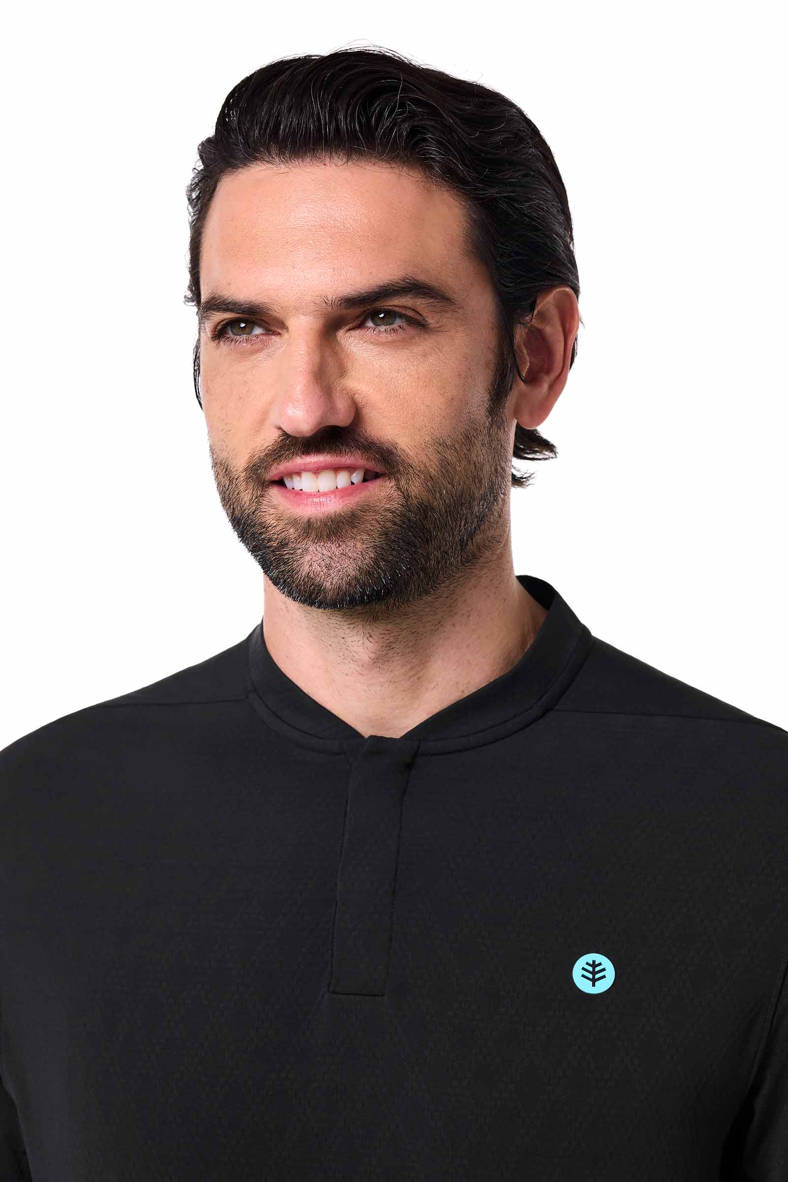 Men's Albatross Short Sleeve Polo | Black Diamond Jacquard - Image 6