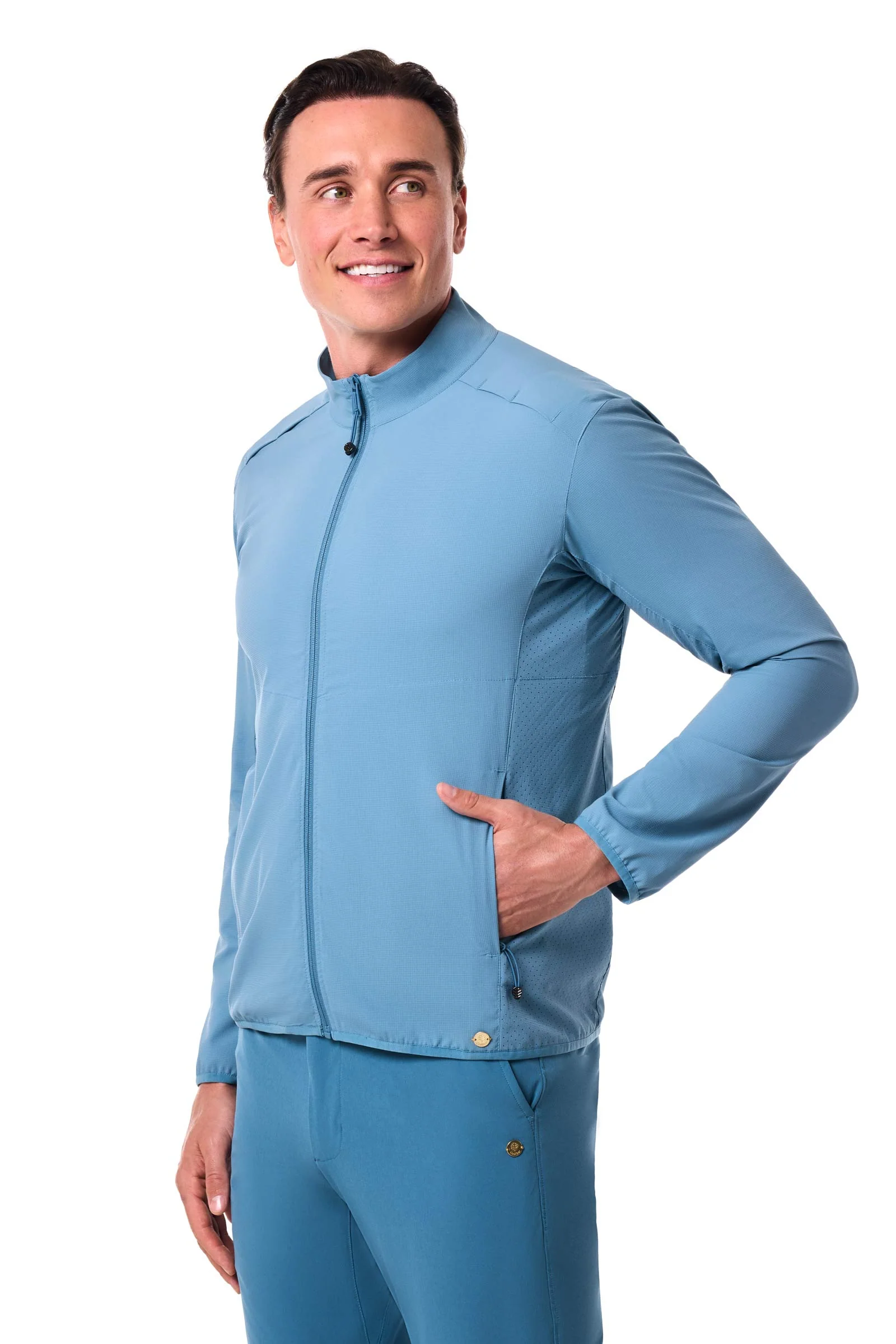 Men's Arcadian Packable Jacket | Blue Dusk - Image 6