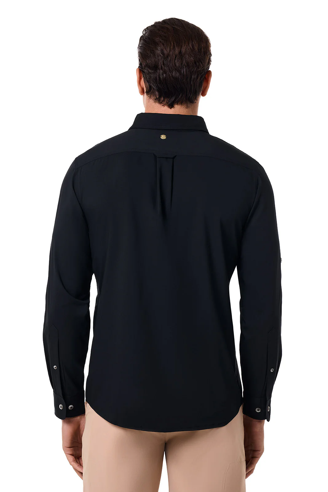 Men's Aricia Long Sleeve Shirt | Black - Image 4