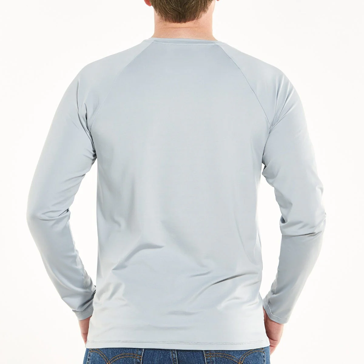 Men's Bosun V-Neck Long Sleeve Tee | Slate Grey - Image 2