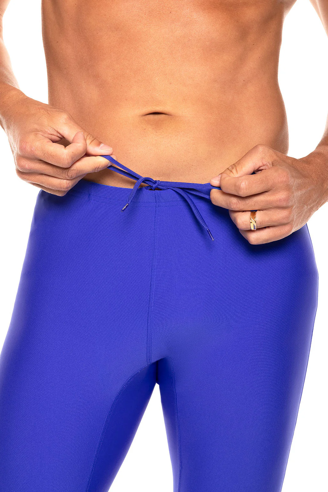 Men's Deep Water Swim Tights | Baja Blue - Image 4