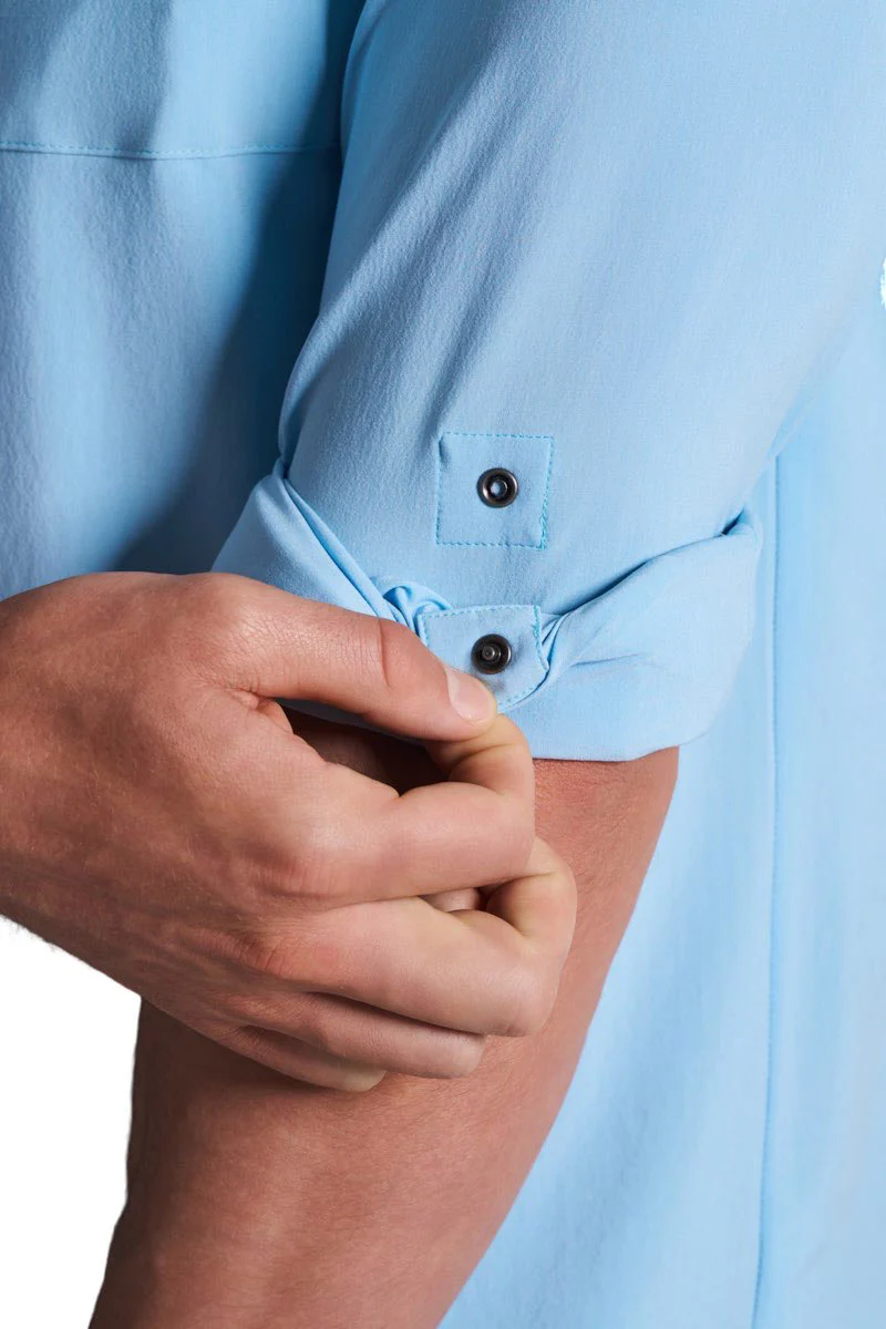 Men's Fiera Smart Long Sleeve Shirt | Arctic Blue Stripe - Image 12