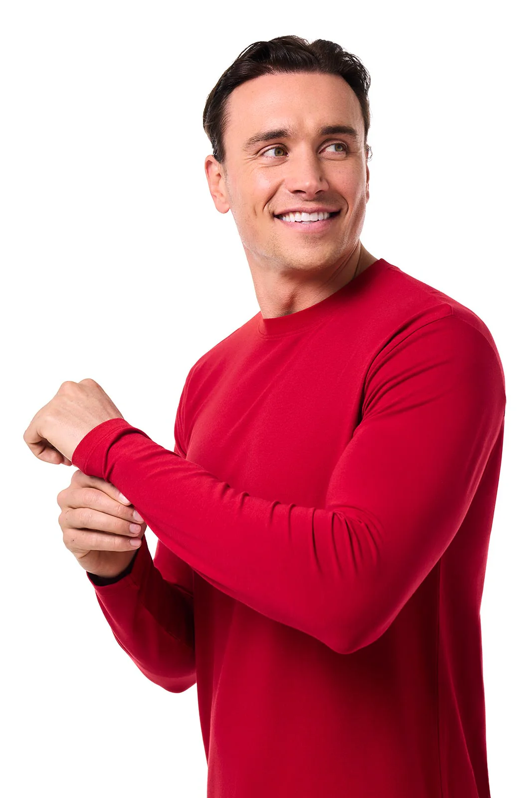 Men's Morada Everyday Long Sleeve T-Shirt | Cherry - Image 5