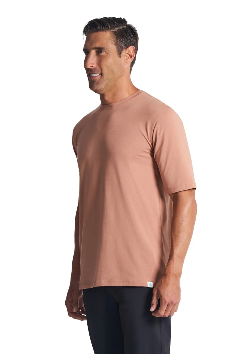 Men's Morada Everyday Short Sleeve T-Shirt | Mocha Mousse - Image 3