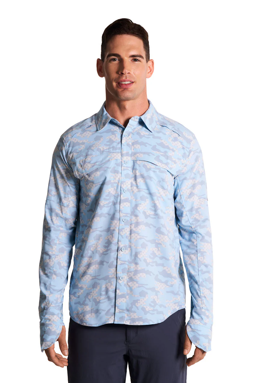 Men's Nassau Long Sleeve Fishing Shirt | Skyride Coastal Camo - Image 3