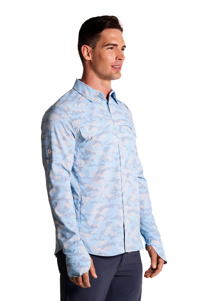 Men's Nassau Long Sleeve Fishing Shirt | Skyride Coastal Camo - Image 4