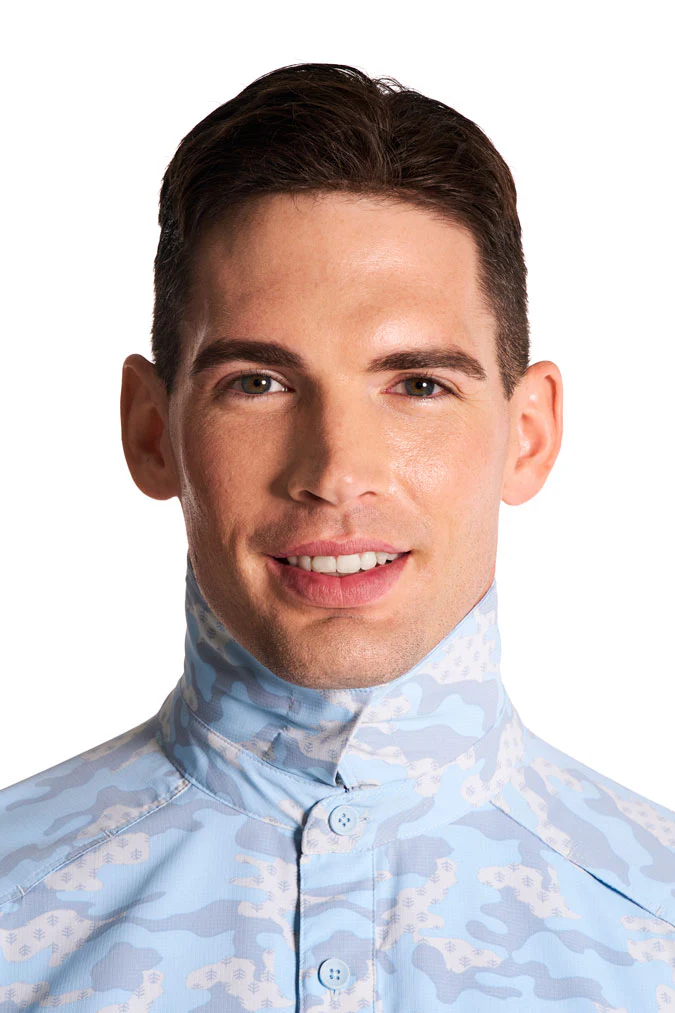 Men's Nassau Long Sleeve Fishing Shirt | Skyride Coastal Camo - Image 9
