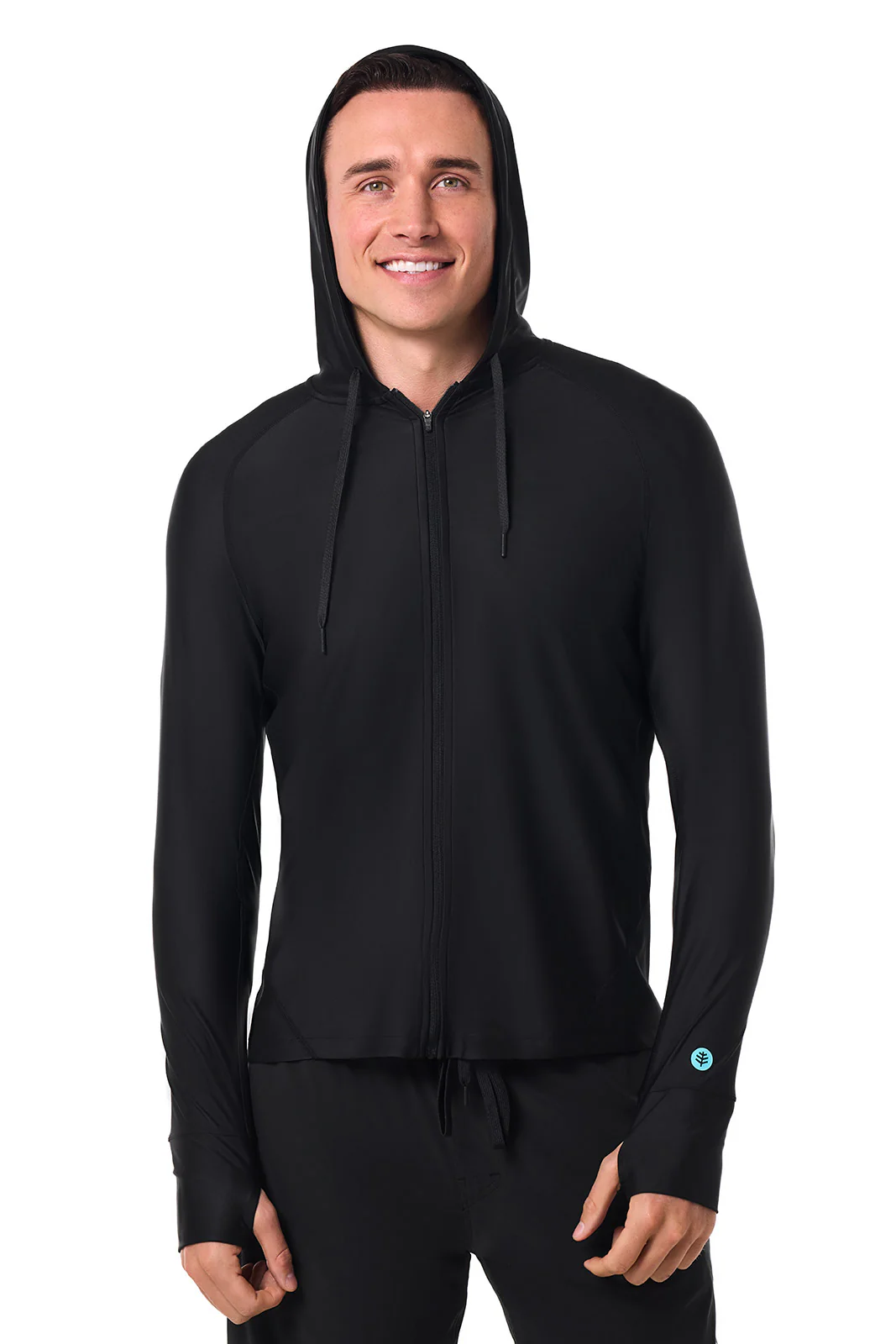 Men's Ocala Swim Hoodie | Black - Image 8