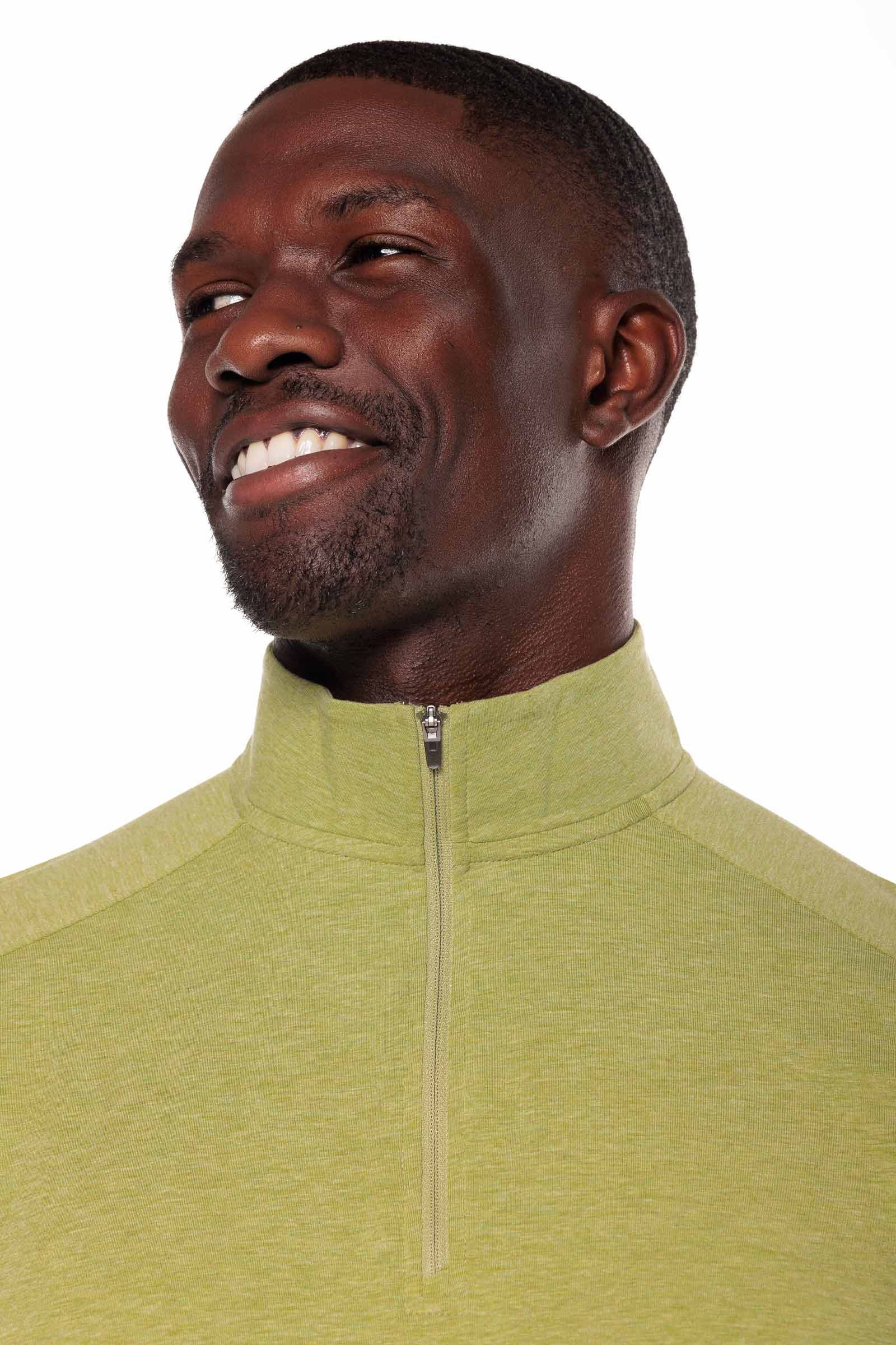 Men's Sonora Quarter-Zip | Willow Green Heather - Image 5