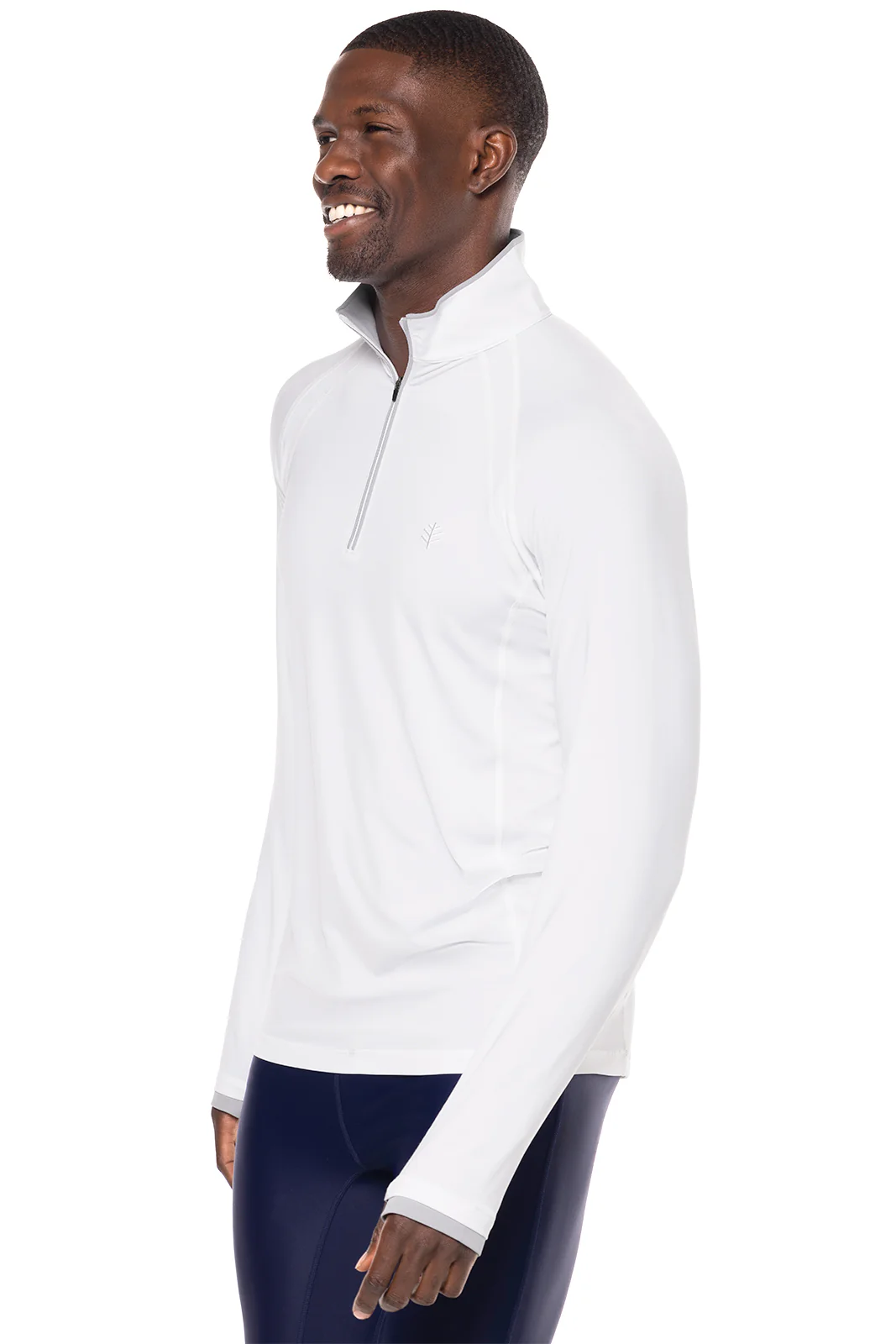 Men's Ultimate Half Zip Rash Guard | White - Image 3