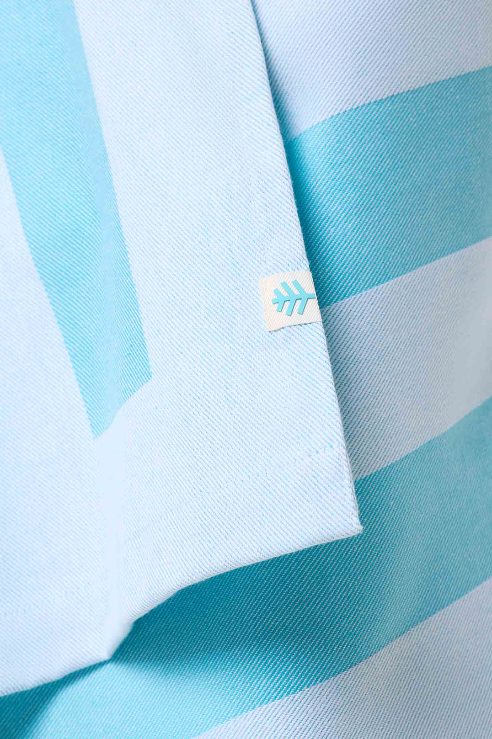 Bonita Beach Towel | Coolibar Blue Stripe - Image 4