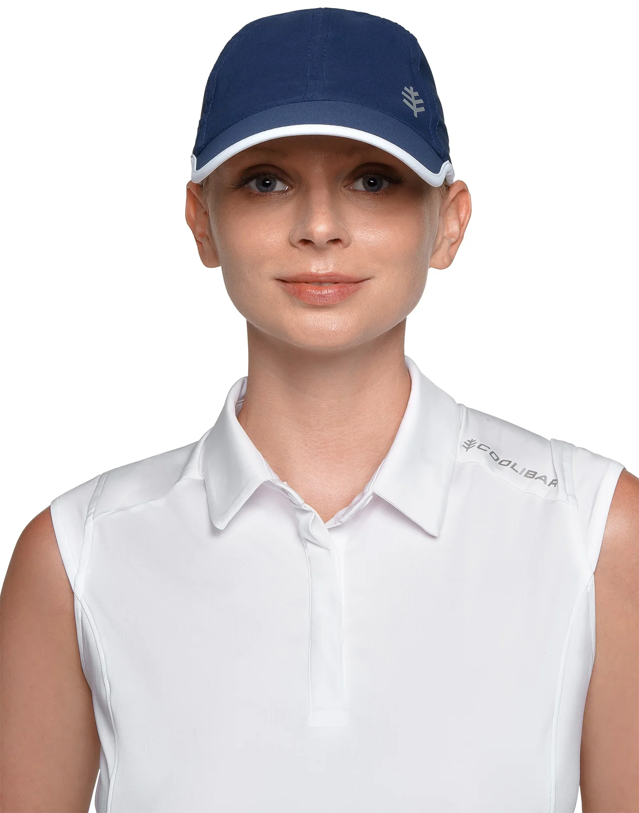 Unisex Lenny Adjustable Sports Cap | Navy/White - Image 4