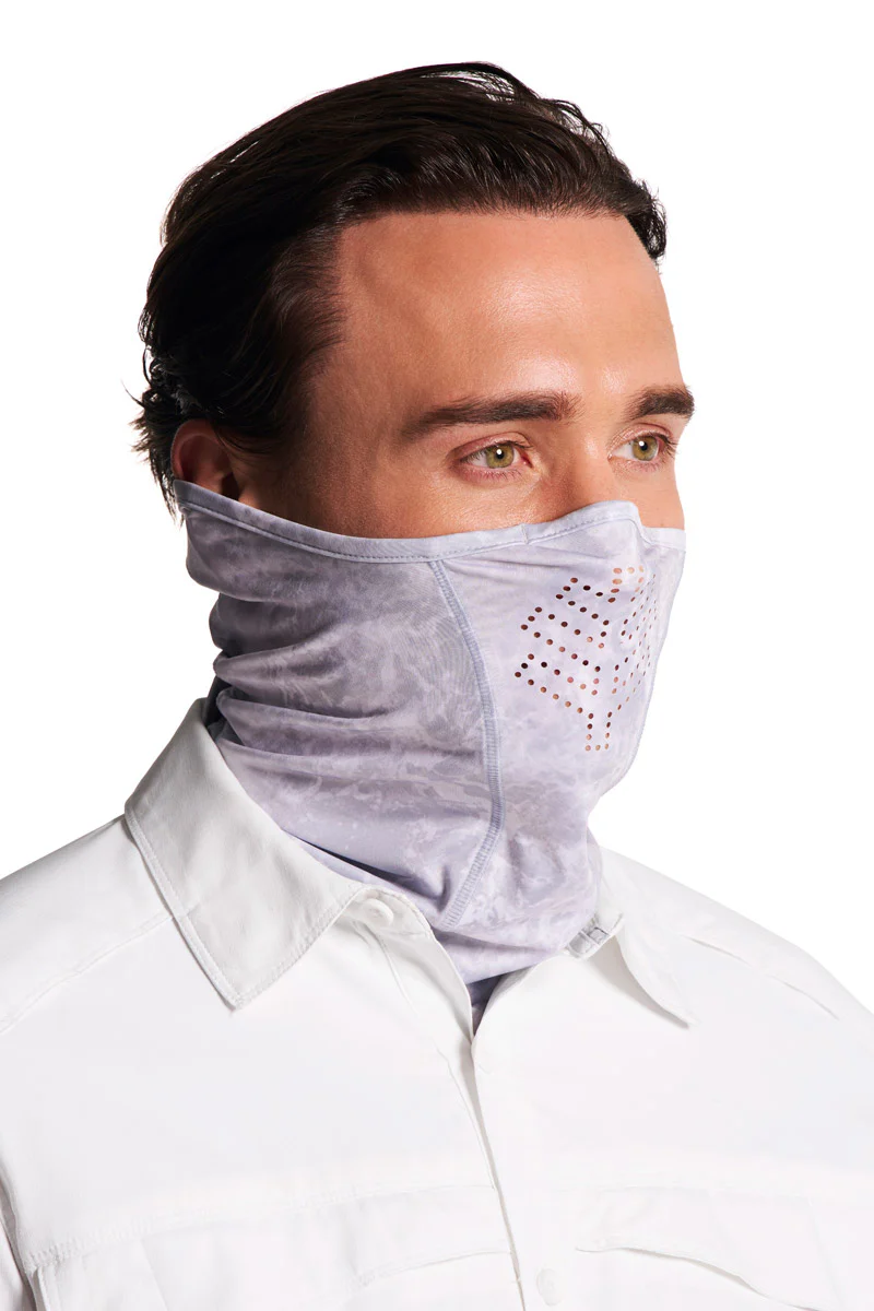 Unisex MaxShield Fishing Gaiter | Grey Water Print - Image 5