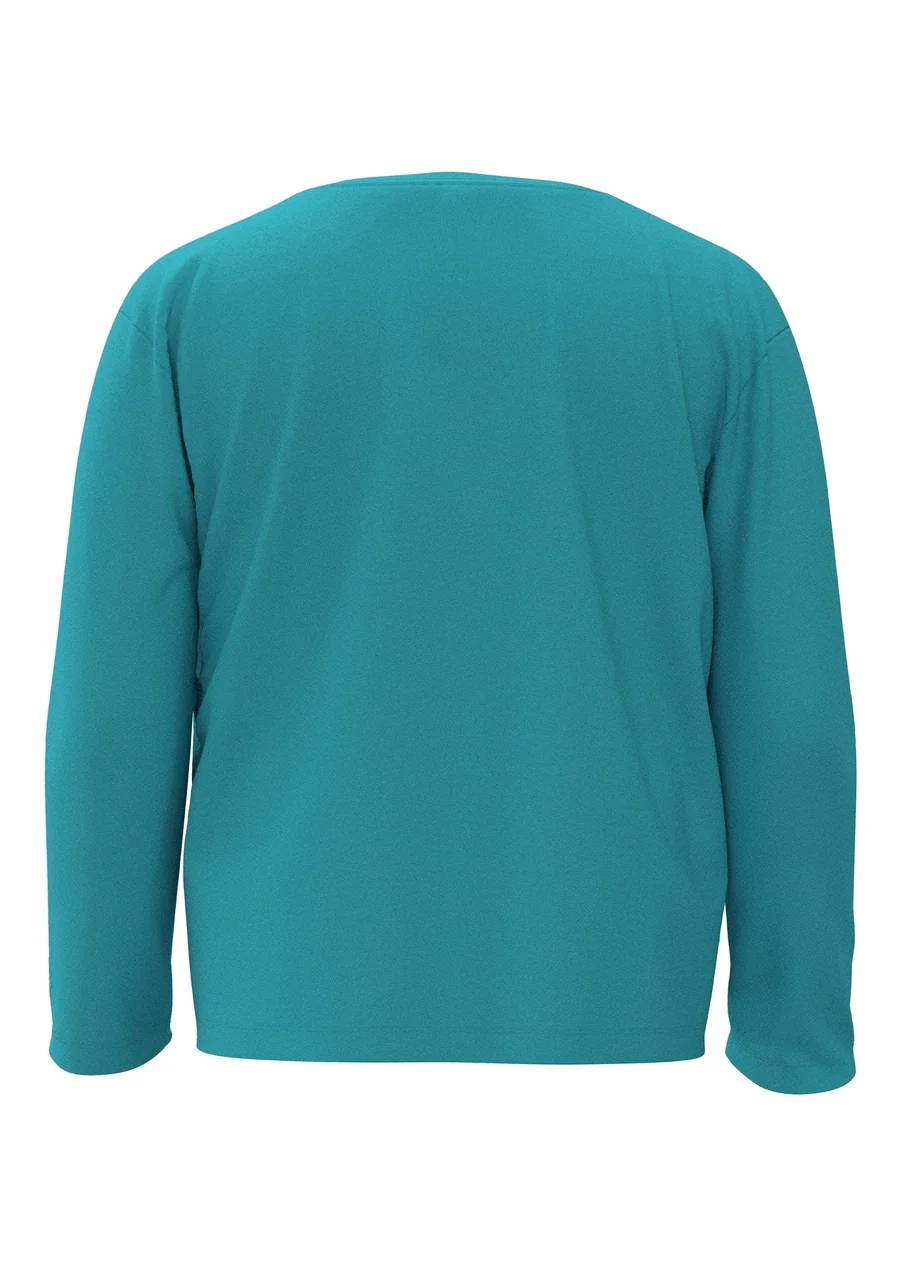 Toddler Coco Plum Everyday Long Sleeve Graphic T-Shirt | Blue Curacao Happy Pelican - Image 3