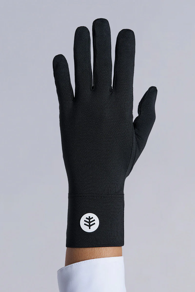 Unisex Fuji Convertible Fingertip Sun Gloves | Black - Image 4
