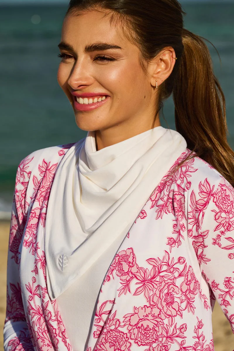 Unisex Virasana Performance Bandana | White - Image 7