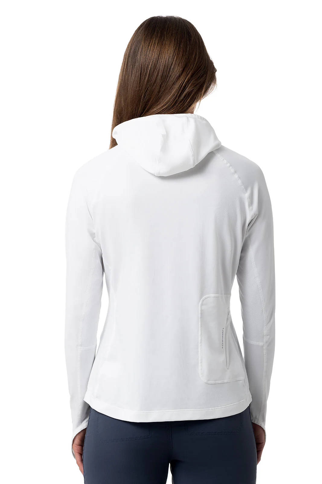 Women's Vented Paros Fishing Hoodie | White - Image 9