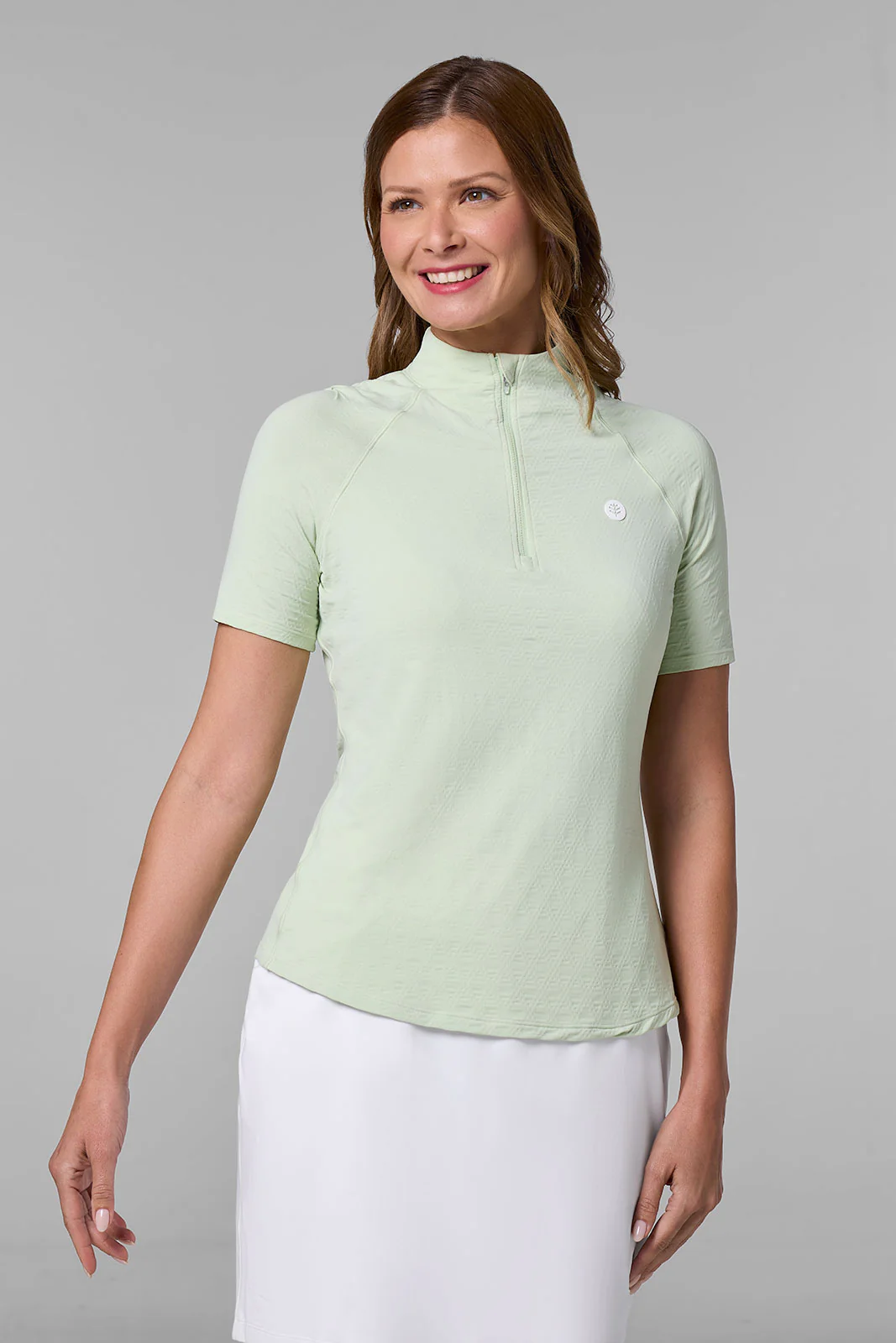 Women's Albatross Elbow Sleeve Mock Neck Top | Clearance Parent - Image 3