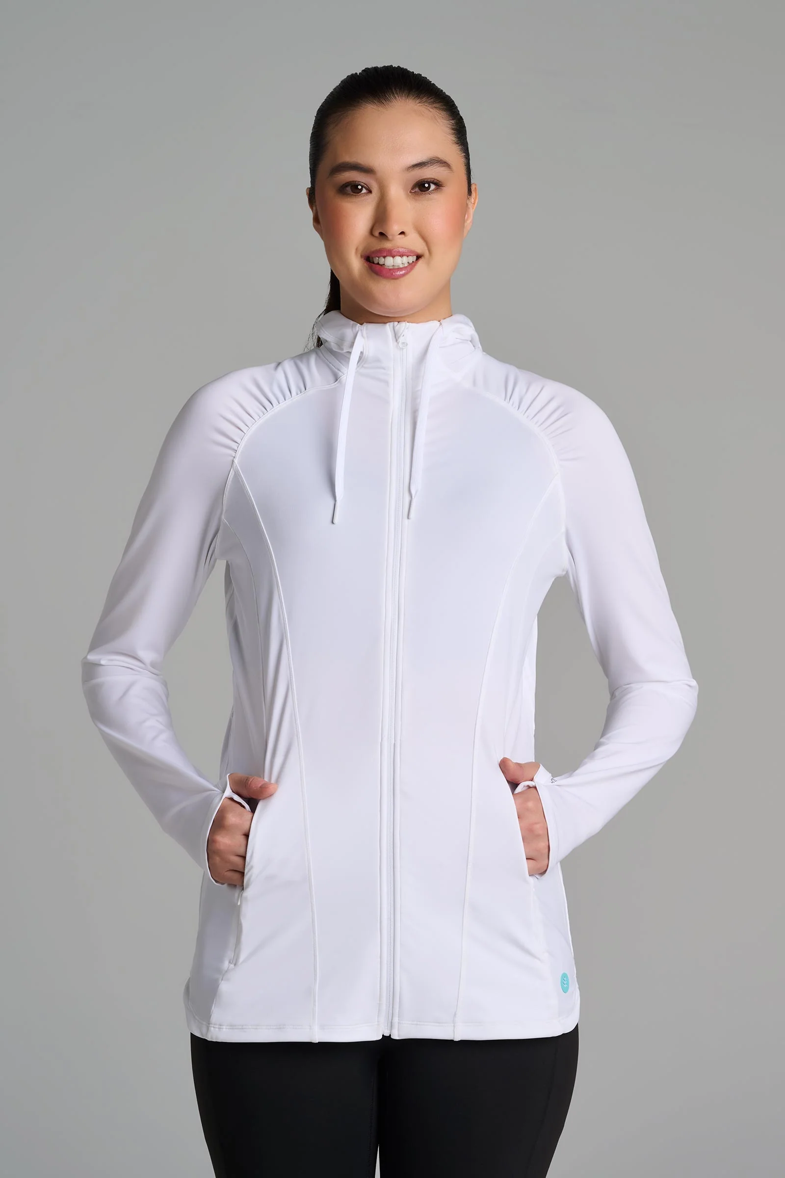 Women's Astir Full-Zip Jacket | White - Image 6