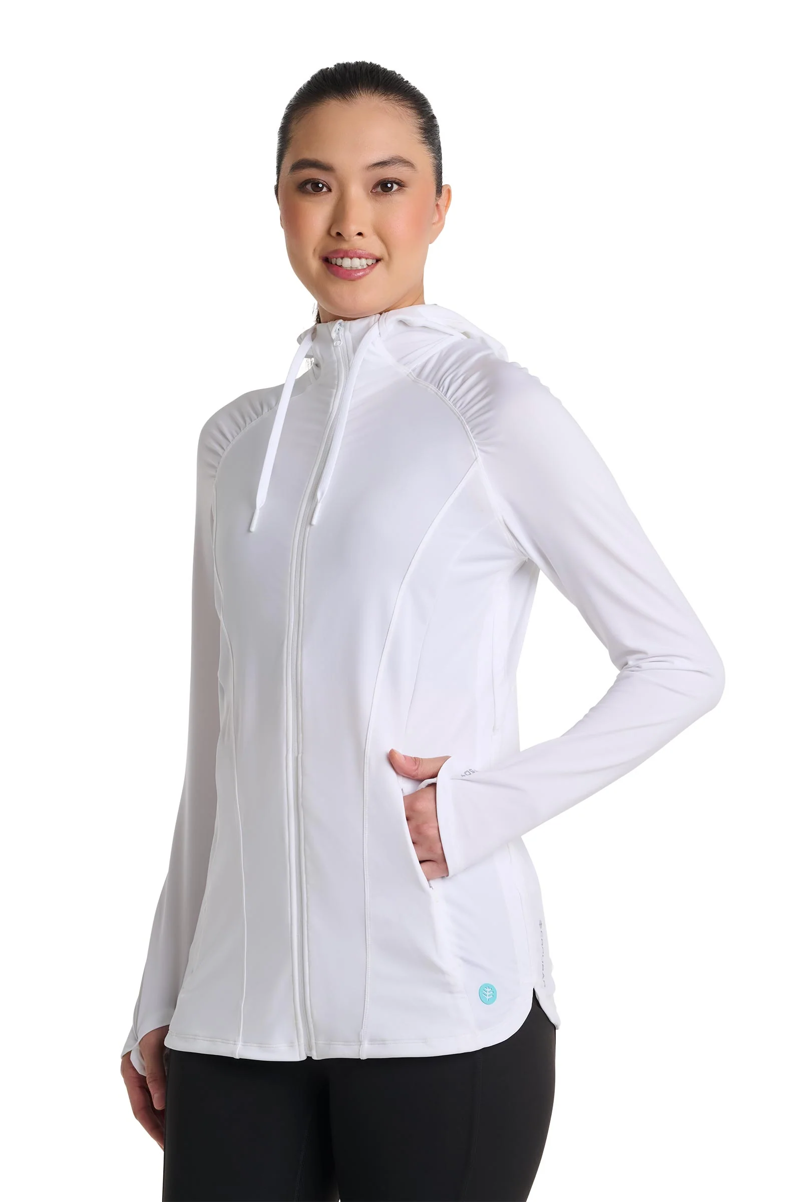 Women's Astir Full-Zip Jacket | White - Image 8