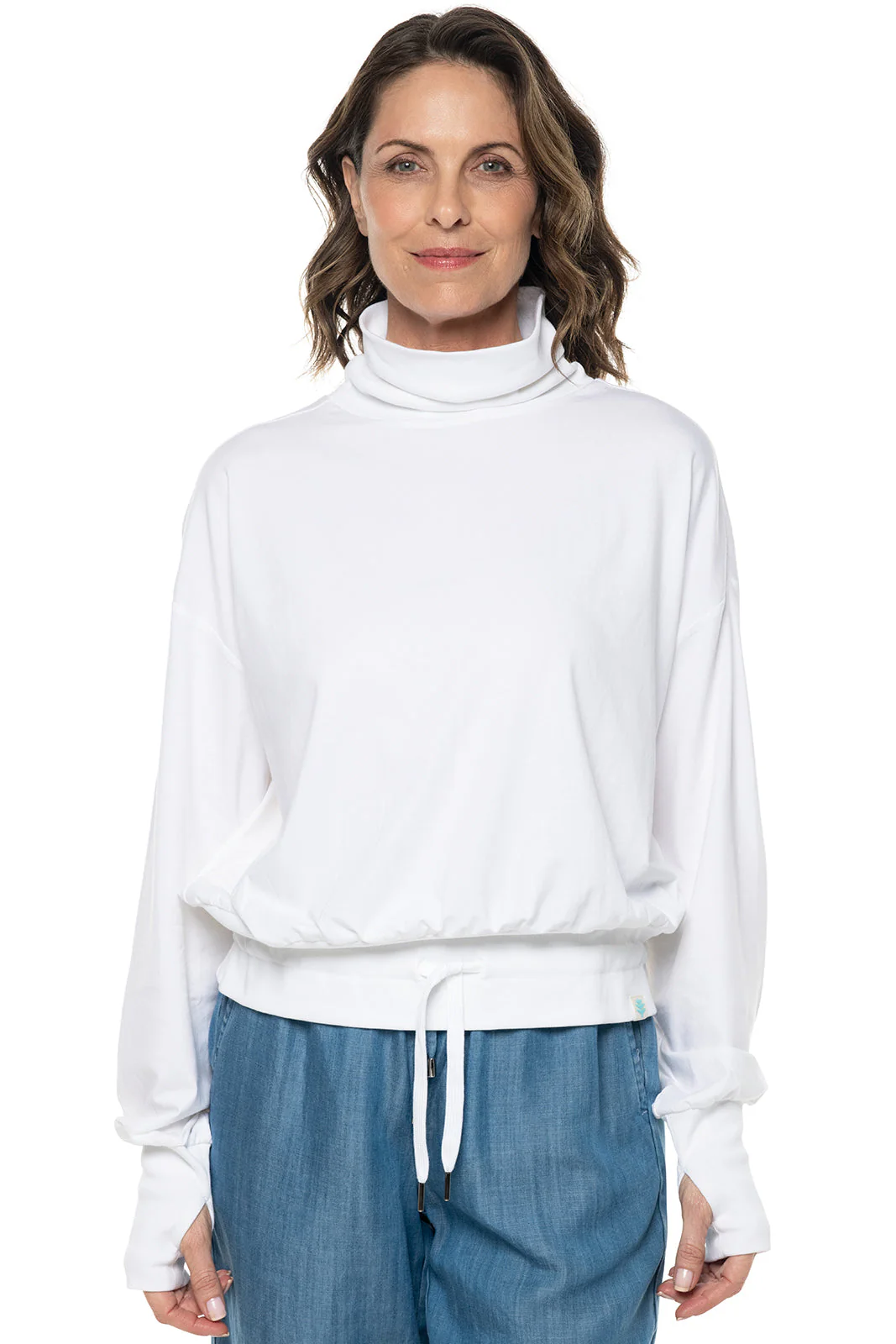 Women's Bay Harbor Tie Waist Tee | White - Image 6