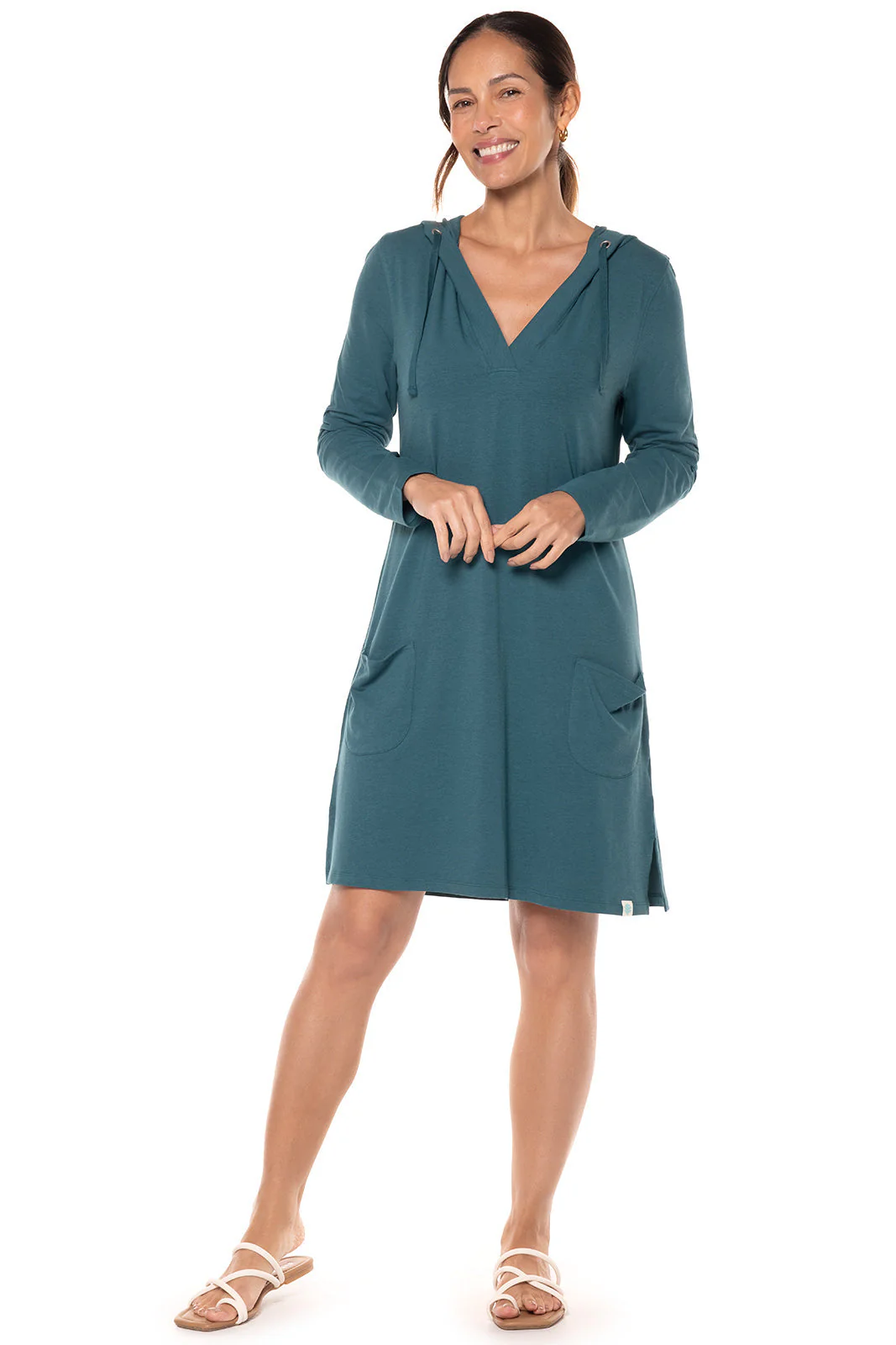 Hoodie Cover-Up Dress with Pockets | Regular Parent - Image 9