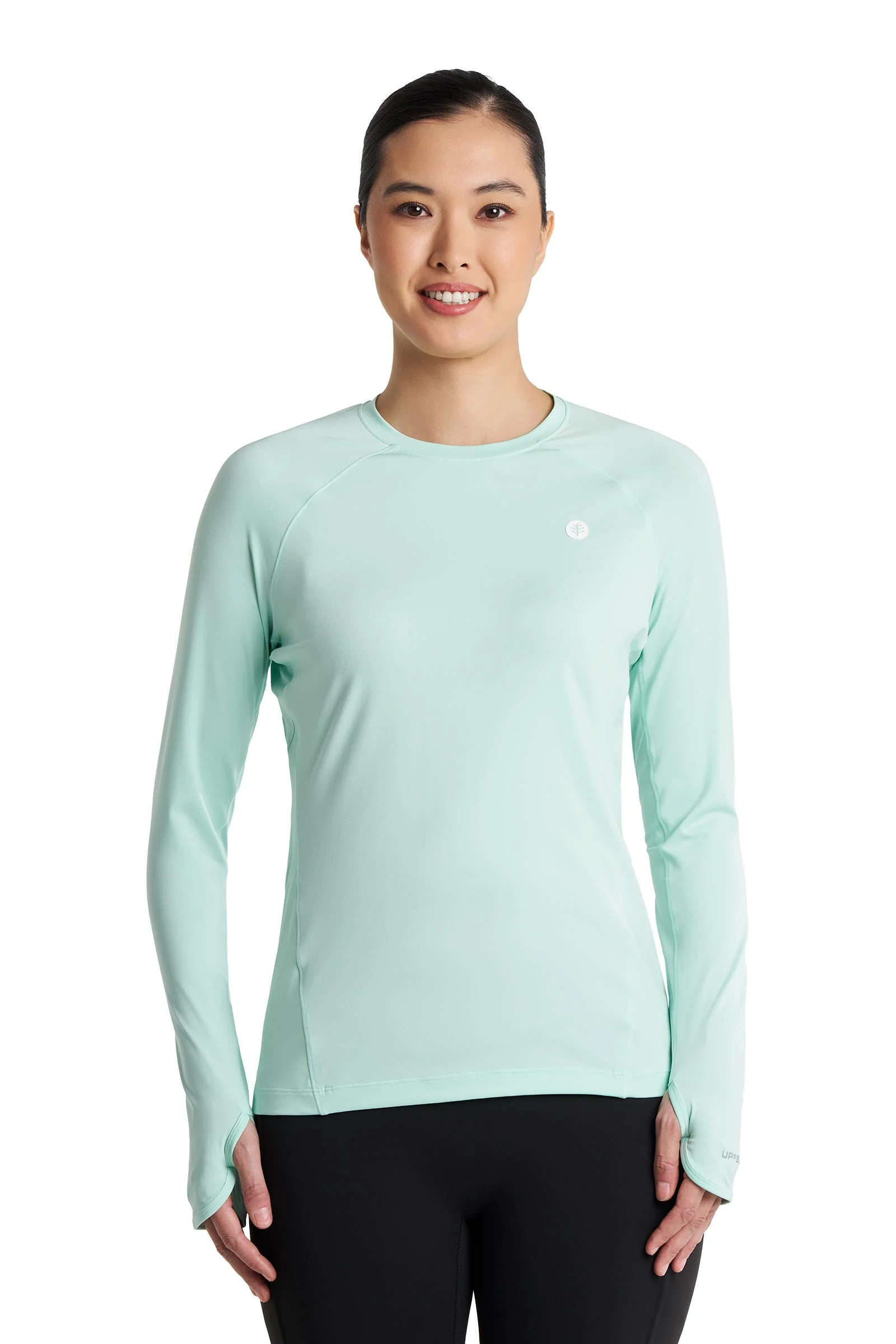 Women's Devi Long Sleeve Fitness T-Shirt | Honeydew - Image 4