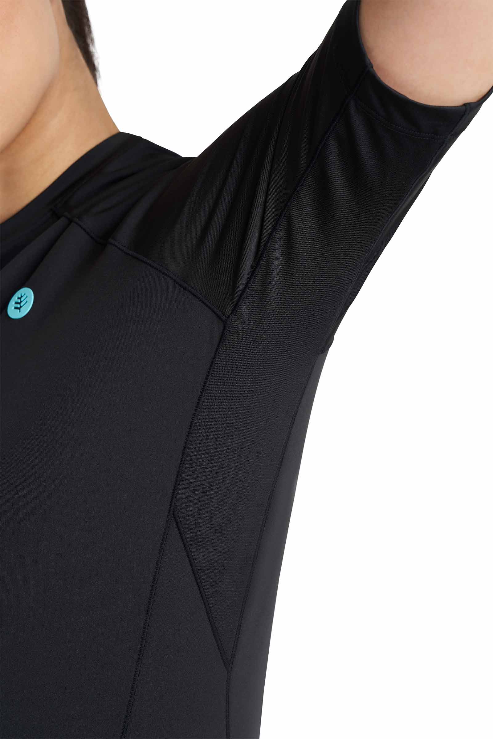 Women's Devi Short Sleeve Fitness Shirt | Black - Image 9