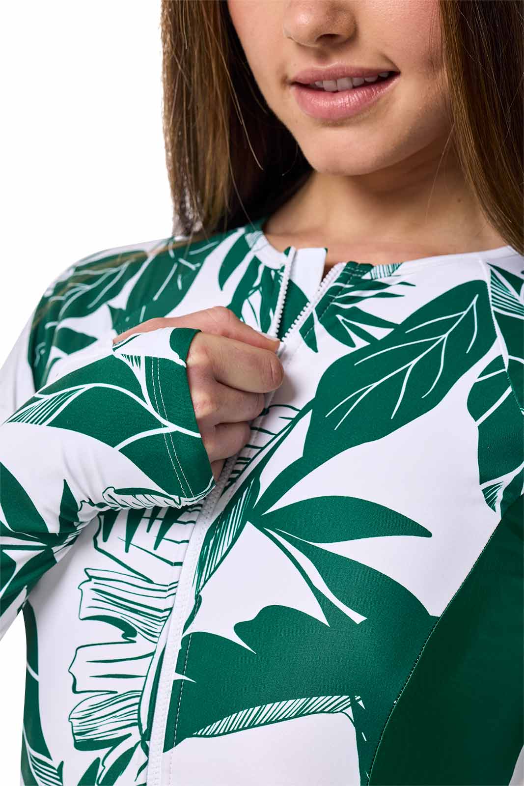 Women's Escalante Long Sleeve Swimsuit | Eden Colorblock - Image 7