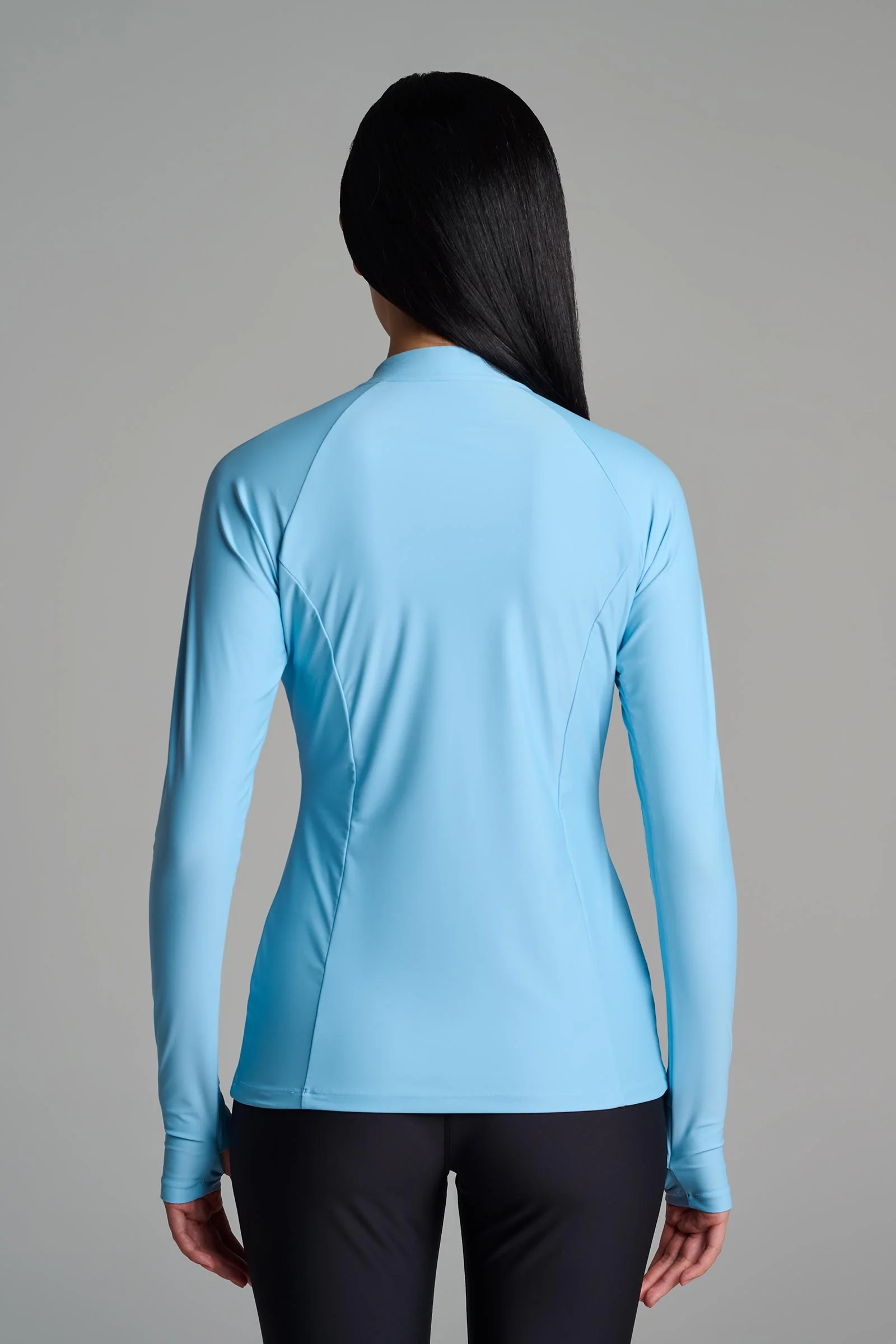 Women's Escalante Zip Rash Guard | Arctic Blue - Image 2