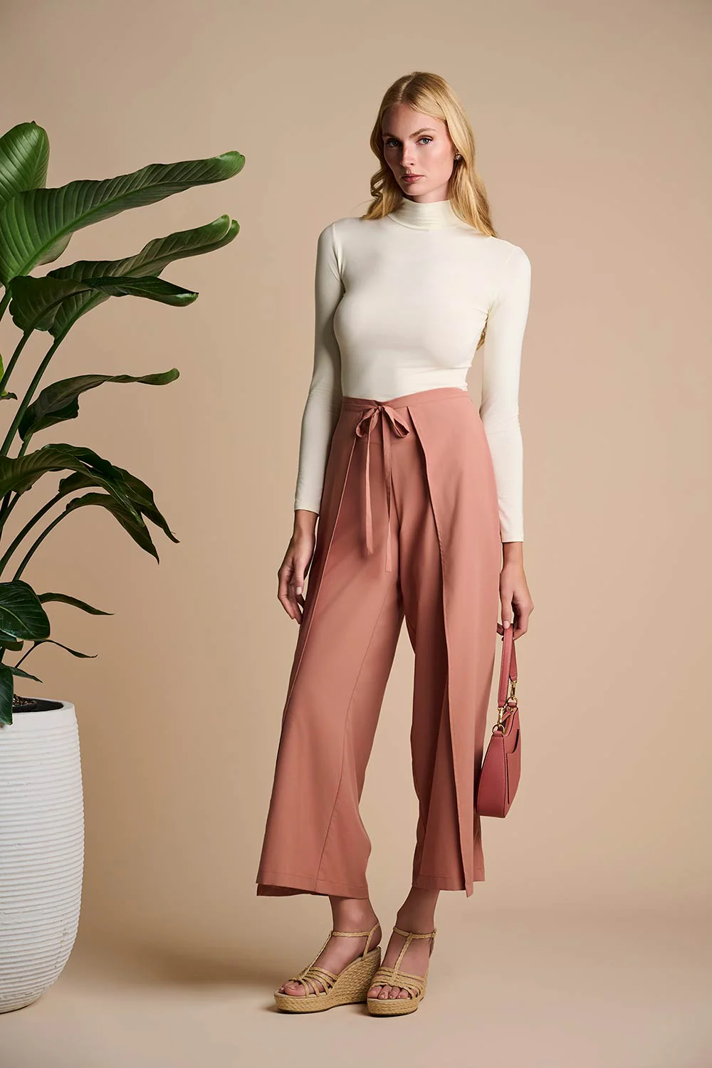 Hydra Tie Pants | Mocha Mousse - Image 4