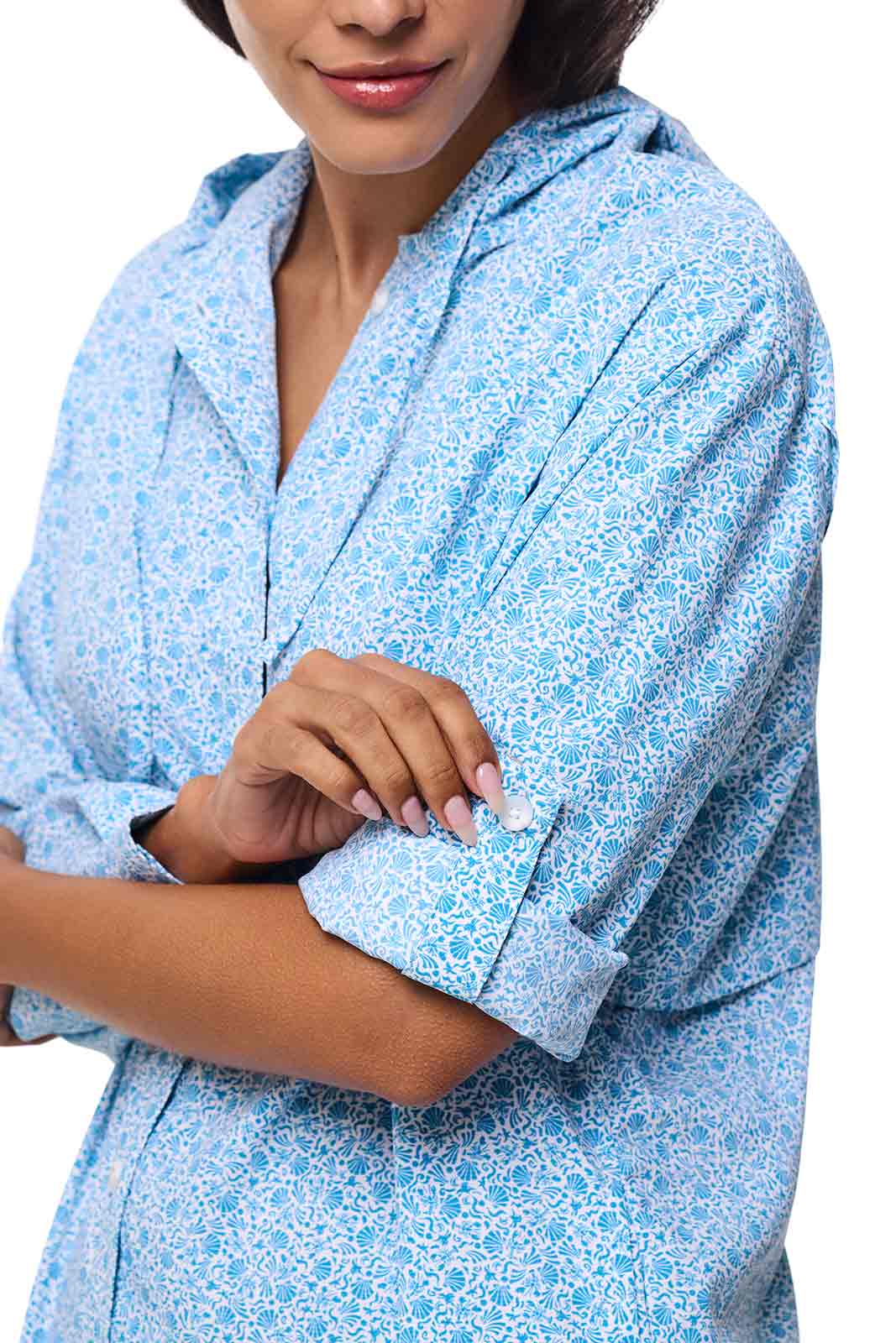 Women's Iztapa Beach Shirt | Malibu Blue Shell We - Image 7