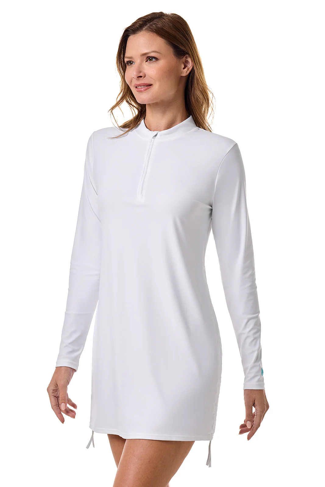 Women's Key Biscayne Ruche Swim Top | White - Image 3