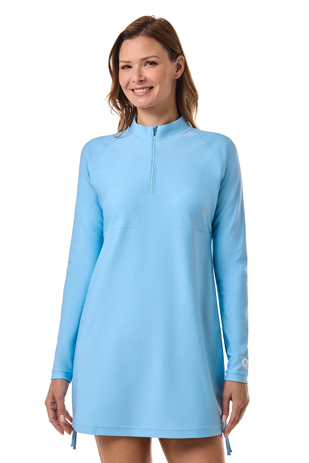 Women's Lawai Ruche Swim Shirt | Arctic Blue - Image 2